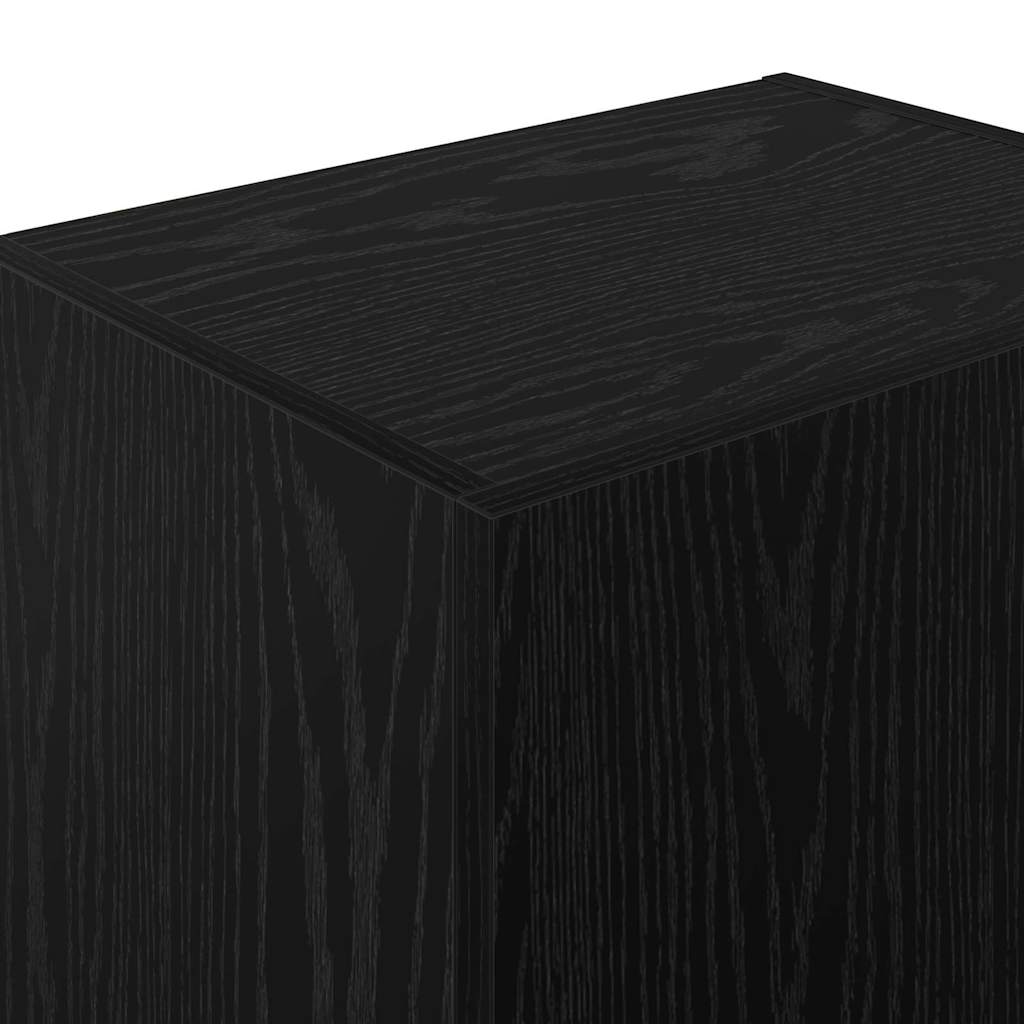 TV-Wandschrank Schwarz Eichen-Optik 40,5 x 30 x 102 cm