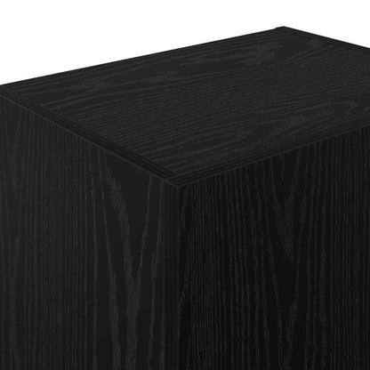 vidaXL TV-Wandschrank Schwarz Eichen-Optik 40,5 x 30 x 102 cm
