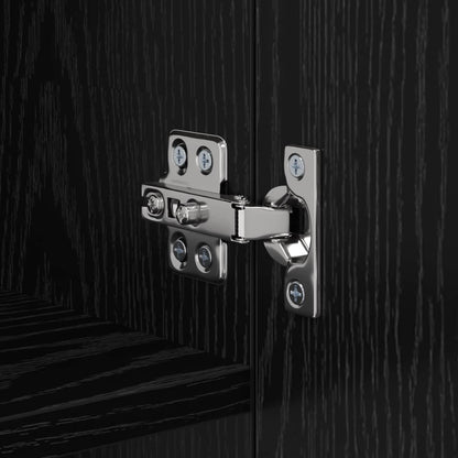 vidaXL TV-Wandschrank Schwarz Eichen-Optik 40,5 x 30 x 102 cm