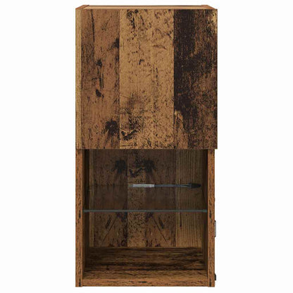 Wandmontierter TV-Schrank Altholz 30,5 x 30 x 60 cm