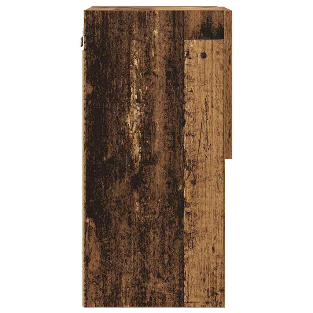 Wandmontierter TV-Schrank Altholz 30,5 x 30 x 60 cm