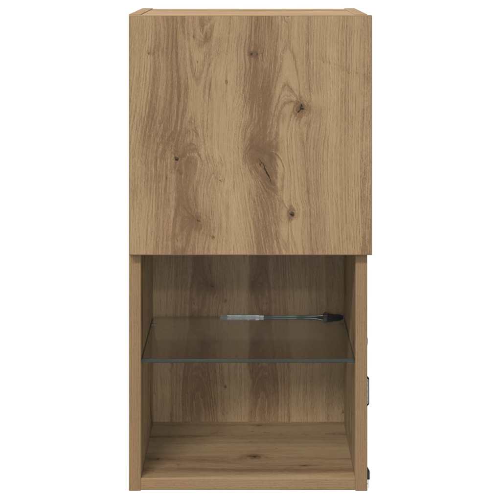 vidaXL Wandmontierte TV-Schränke 2 pcs Artisan-Eiche 30,5 x 30 x 60 cm