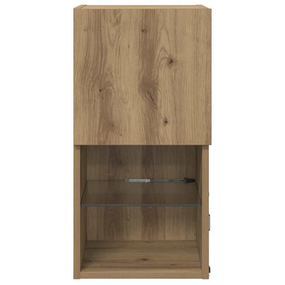 vidaXL Wandmontierte TV-Schränke 2 pcs Artisan-Eiche 30,5 x 30 x 60 cm
