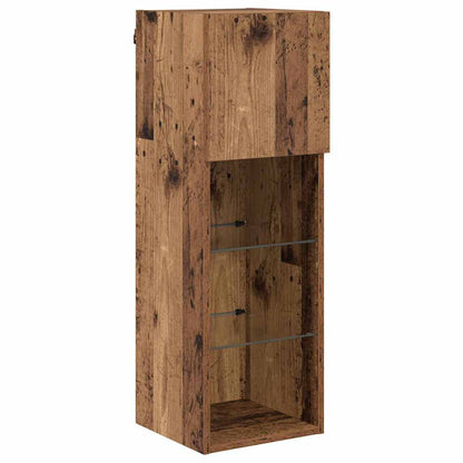 vidaXL Meubles TV muraux 2 pcs en bois de récupération 30,5 x 30 x 90 cm