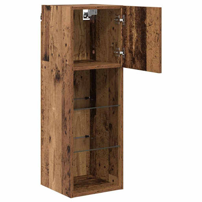 vidaXL Meubles TV muraux 2 pcs en bois de récupération 30,5 x 30 x 90 cm