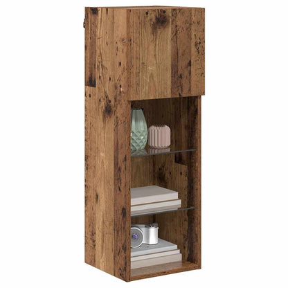 vidaXL Meubles TV muraux 2 pcs en bois de récupération 30,5 x 30 x 90 cm