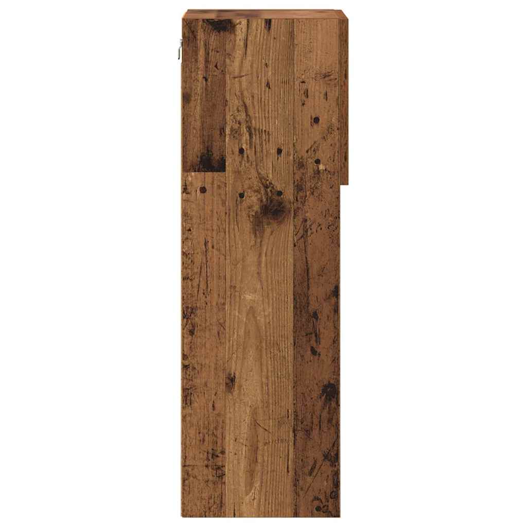 vidaXL Meubles TV muraux 2 pcs en bois de récupération 30,5 x 30 x 90 cm
