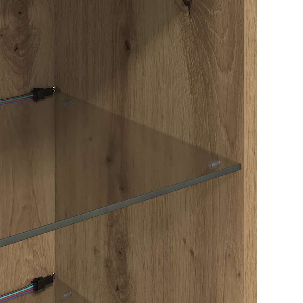 vidaXL Meubles TV muraux 2 pcs Chêne artisan 30,5 x 30 x 90 cm