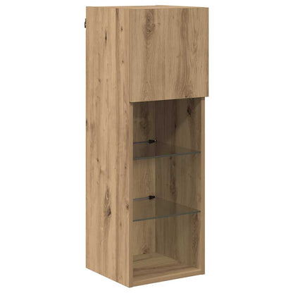 vidaXL Meubles TV muraux 2 pcs Chêne artisan 30,5 x 30 x 90 cm