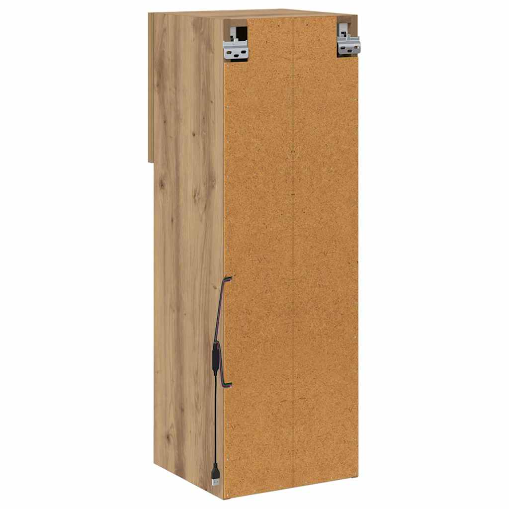 vidaXL Meubles TV muraux 2 pcs Chêne artisan 30,5 x 30 x 90 cm
