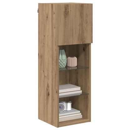 vidaXL Meubles TV muraux 2 pcs Chêne artisan 30,5 x 30 x 90 cm