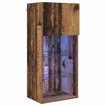 vidaXL Meuble TV mural en bois de récupération 40,5 x 30 x 90 cm
