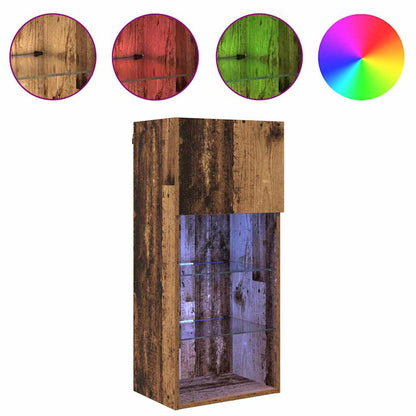 vidaXL Meubles TV muraux 2 pcs Bois de récupération 40,5 x 30 x 90 cm
