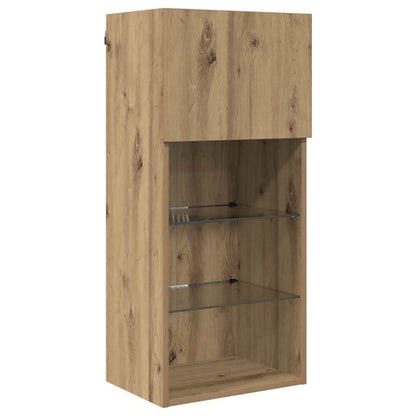 Wandmontierter TV-Schrank Artisan-Eiche 40,5 x 30 x 90 cm