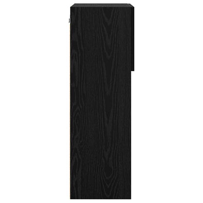 vidaXL Wandmontierte TV-Schränke 2 pcs Schwarz Eichen-Optik