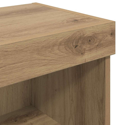 vidaXL TV-Schrankset mit LED Wandmontiert Artisan-Eiche Holzwerkstoff