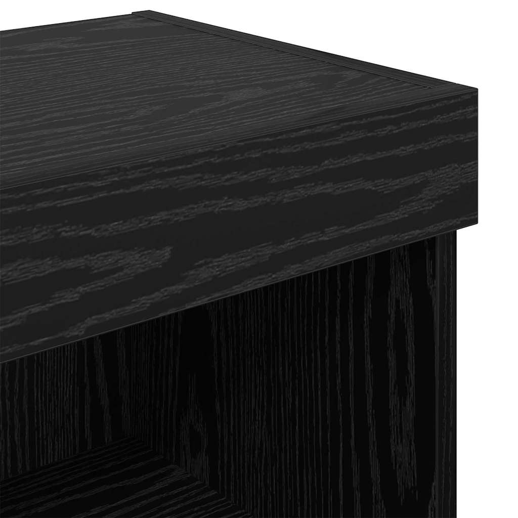 TV-Wandschrank Panama Schwarz Eichen-Optik 100 x 30 x 30 cm