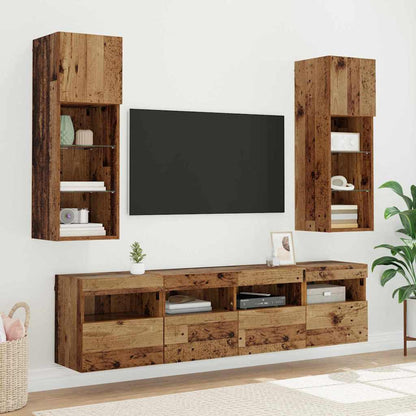 vidaXL TV-Wandschrank Altholz 40 x 30 x 40 cm Holzwerkstoff