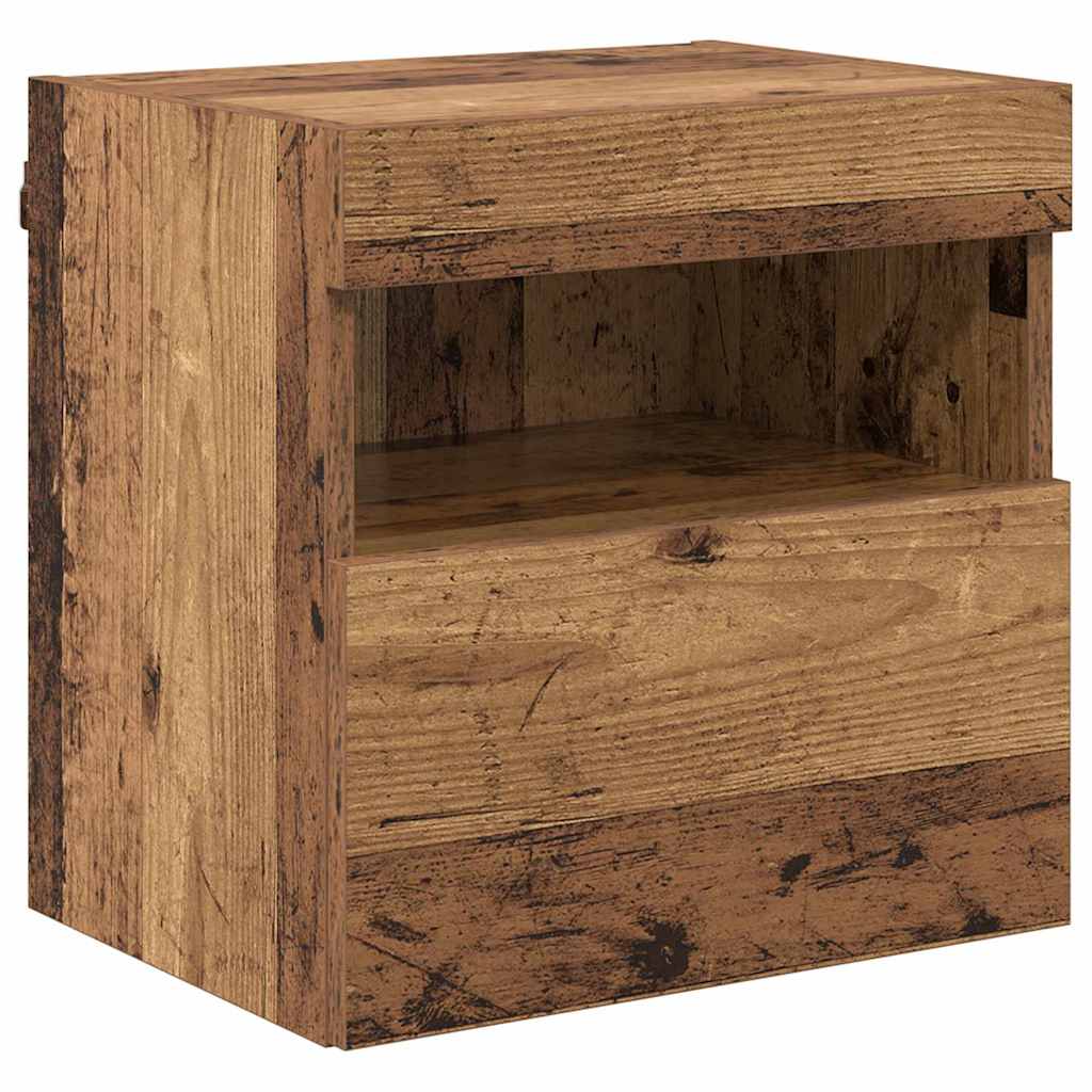 vidaXL TV-Wandregale 2 pcs Altholz 40 x 30 x 40 cm Holzwerkstoff