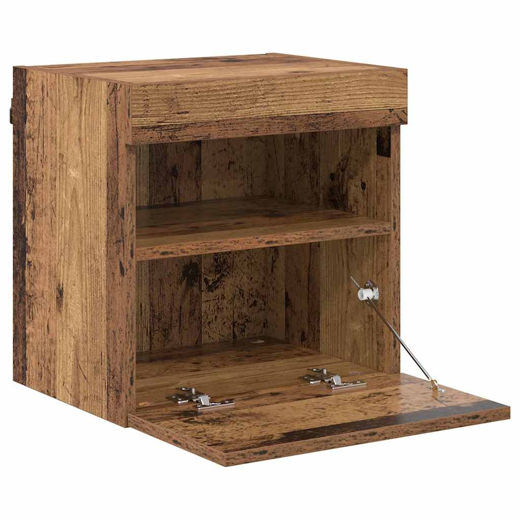 vidaXL TV-Wandregale 2 pcs Altholz 40 x 30 x 40 cm Holzwerkstoff