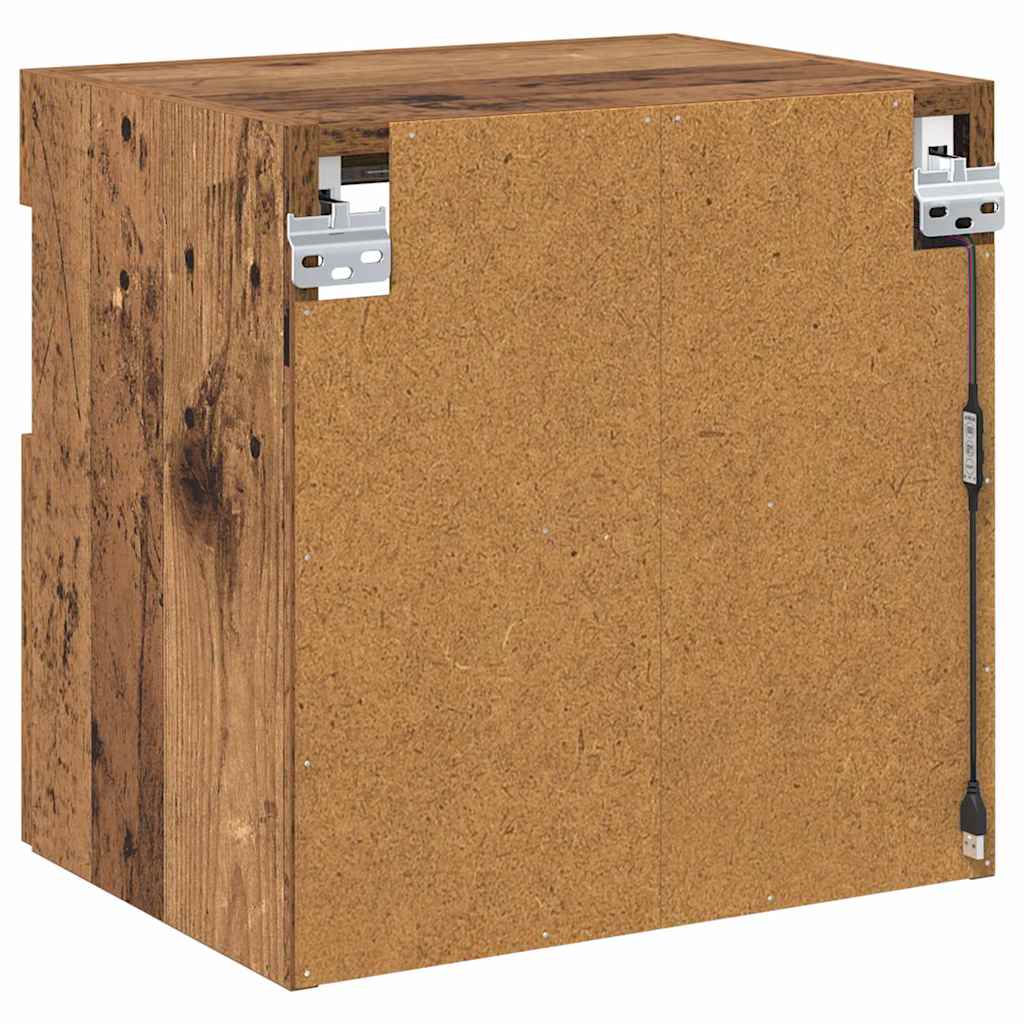 vidaXL TV-Wandregale 2 pcs Altholz 40 x 30 x 40 cm Holzwerkstoff
