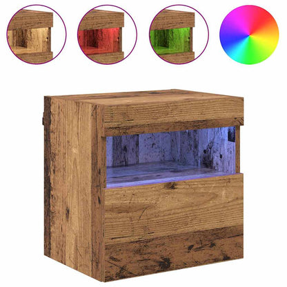 vidaXL TV-Wandregale 2 pcs Altholz 40 x 30 x 40 cm Holzwerkstoff