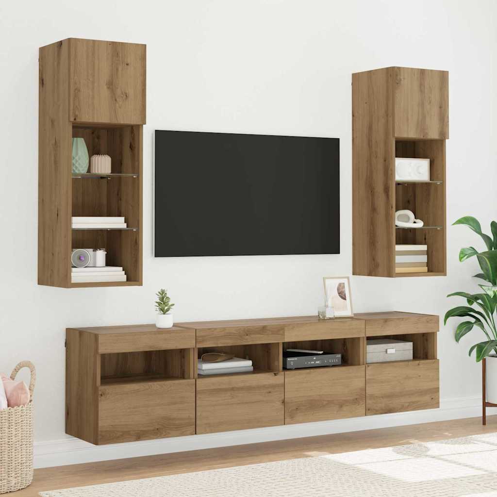 vidaXL TV-Wandschrank Artisan-Eiche 40 x 30 x 40 cm Holzwerkstoff