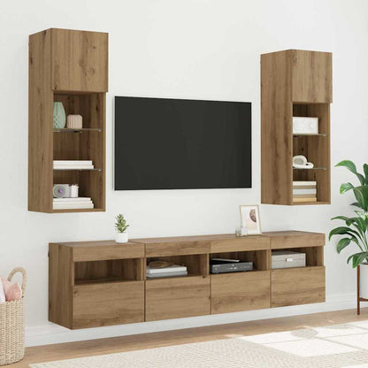 vidaXL TV-Wandschrank Artisan-Eiche 40 x 30 x 40 cm Holzwerkstoff