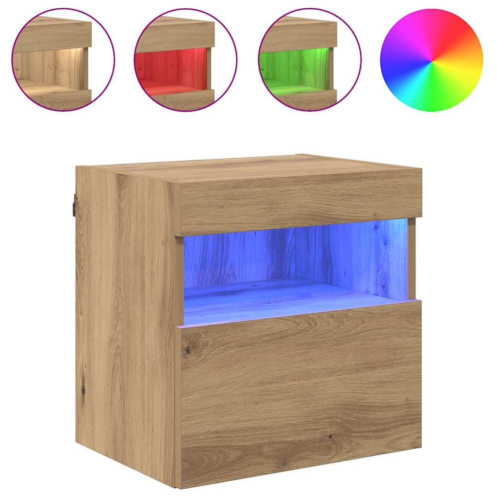 vidaXL TV-Wandschrank Artisan-Eiche 40 x 30 x 40 cm Holzwerkstoff