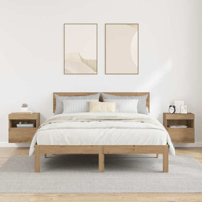 vidaXL TV-Wandregale 2 pcs Artisan-Eiche 40 x 30 x 40 cm Holzwerkstoff