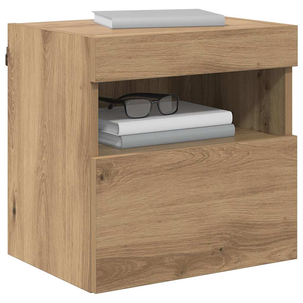 vidaXL TV-Wandregale 2 pcs Artisan-Eiche 40 x 30 x 40 cm Holzwerkstoff