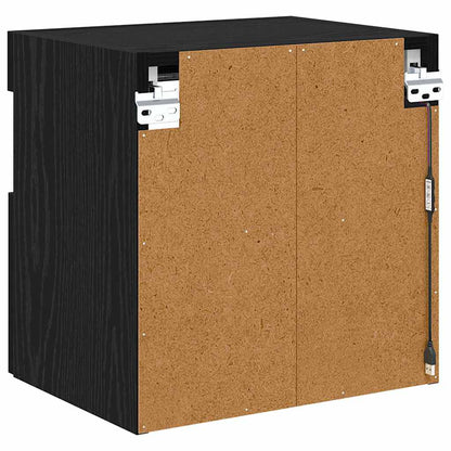 vidaXL TV-Wandregale 2 pcs Schwarz Eichen-Optik 40 x 30 x 40 cm