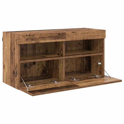 vidaXL TV-Wandschrank Altholz 80 x 30 x 40 cm Holzwerkstoff