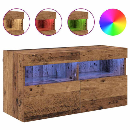 vidaXL TV-Wandschrank Altholz 80 x 30 x 40 cm Holzwerkstoff