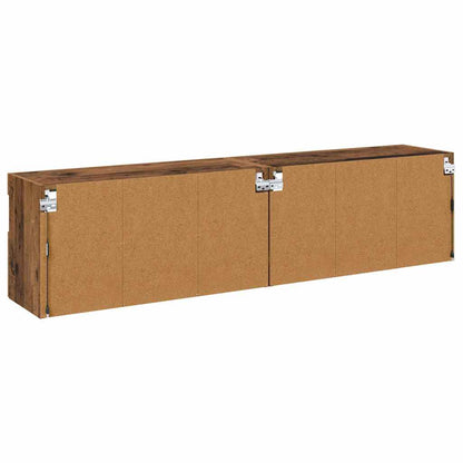 vidaXL TV-Wandregale 2 pcs Altholz 80 x 30 x 40 cm Holzwerkstoff