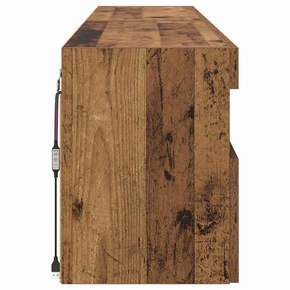 vidaXL TV-Wandregale 2 pcs Altholz 80 x 30 x 40 cm Holzwerkstoff