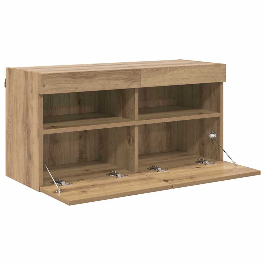 TV-Wandschrank Artisan-Eiche 80 x 30 x 40 cm Holzwerkstoff