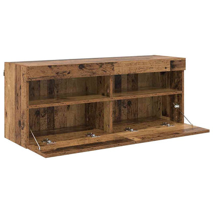 vidaXL TV-Wandschrank Altholz 100 x 30 x 40 cm Holzwerkstoff
