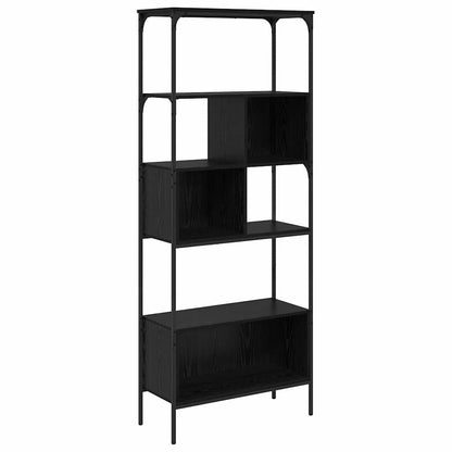 vidaXL Bücherregal Schwarz Eichen-Optik 76 x 33 x 188,5 cm