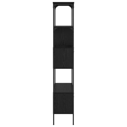 vidaXL Bücherregal Schwarz Eichen-Optik 76 x 33 x 188,5 cm