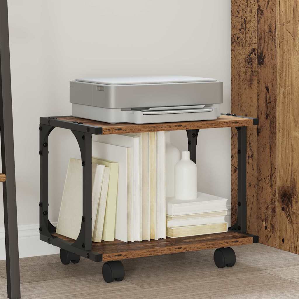 Druckerständer Altholz 41 x 28 x 33,5 cm Holzwerkstoff