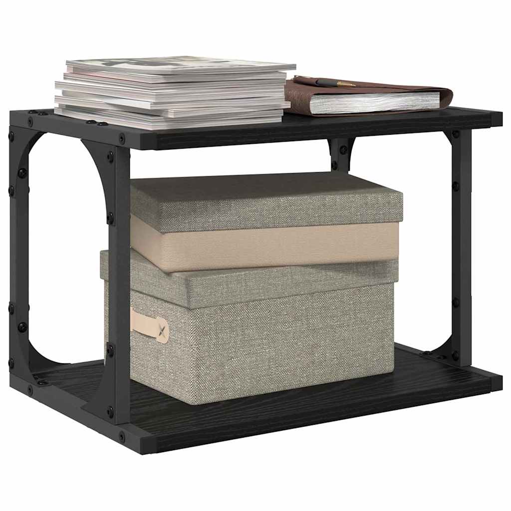 Druckerständer Schwarz Eichen-Optik 41 x 28 x 33,5 cm