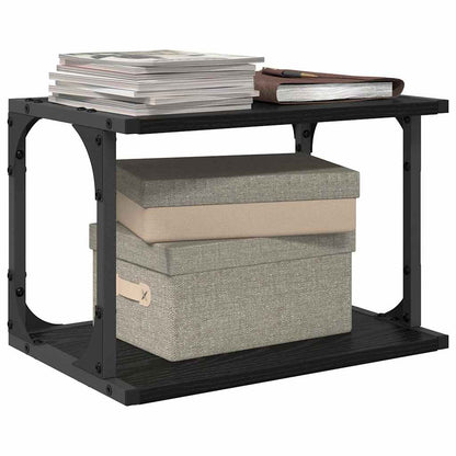 Druckerständer Schwarz Eichen-Optik 41 x 28 x 33,5 cm