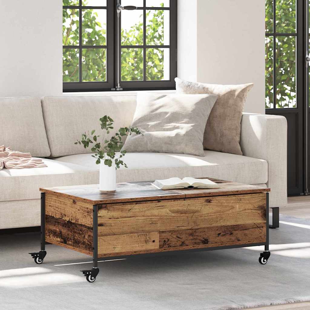 vidaXL Couchtisch Altholz 91 x 55 x 32 cm Holzwerkstoff