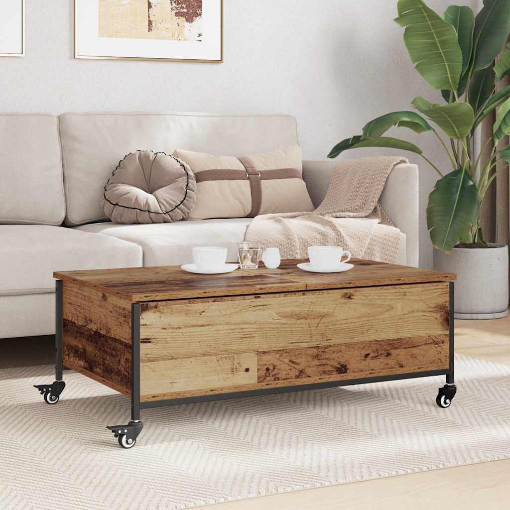 vidaXL Couchtisch Altholz 91 x 55 x 32 cm Holzwerkstoff