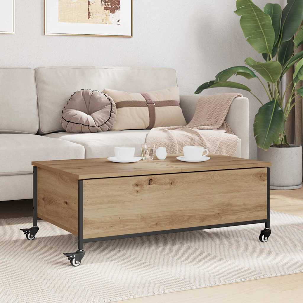 vidaXL Couchtisch Artisan-Eiche 91 x 55 x 32 cm Holzwerkstoff