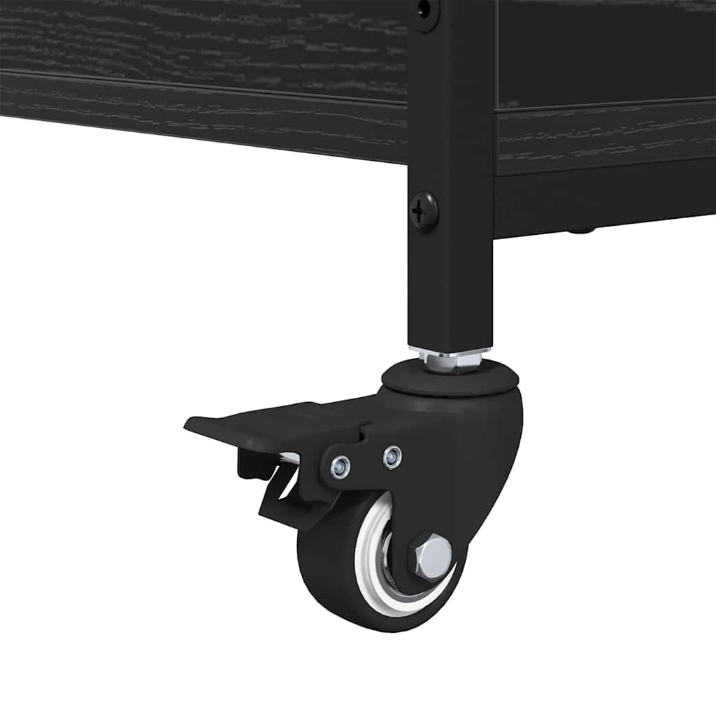 Couchtisch Schwarz Eichen-Optik 91 x 55 x 32 cm Holzwerkstoff