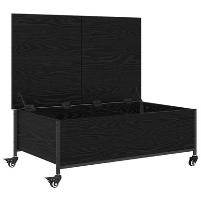 Couchtisch Schwarz Eichen-Optik 91 x 55 x 32 cm Holzwerkstoff