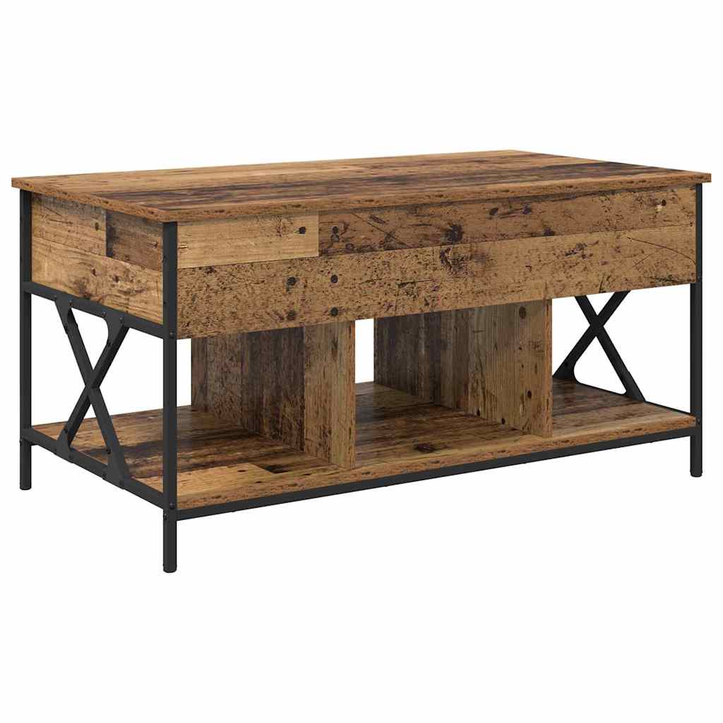 vidaXL Couchtisch Altholz 100 x 55 x 48,5 cm Holzwerkstoff