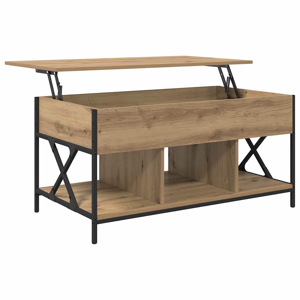 Couchtisch Artisan-Eiche 100 x 55 x 48,5 cm Holzwerkstoff